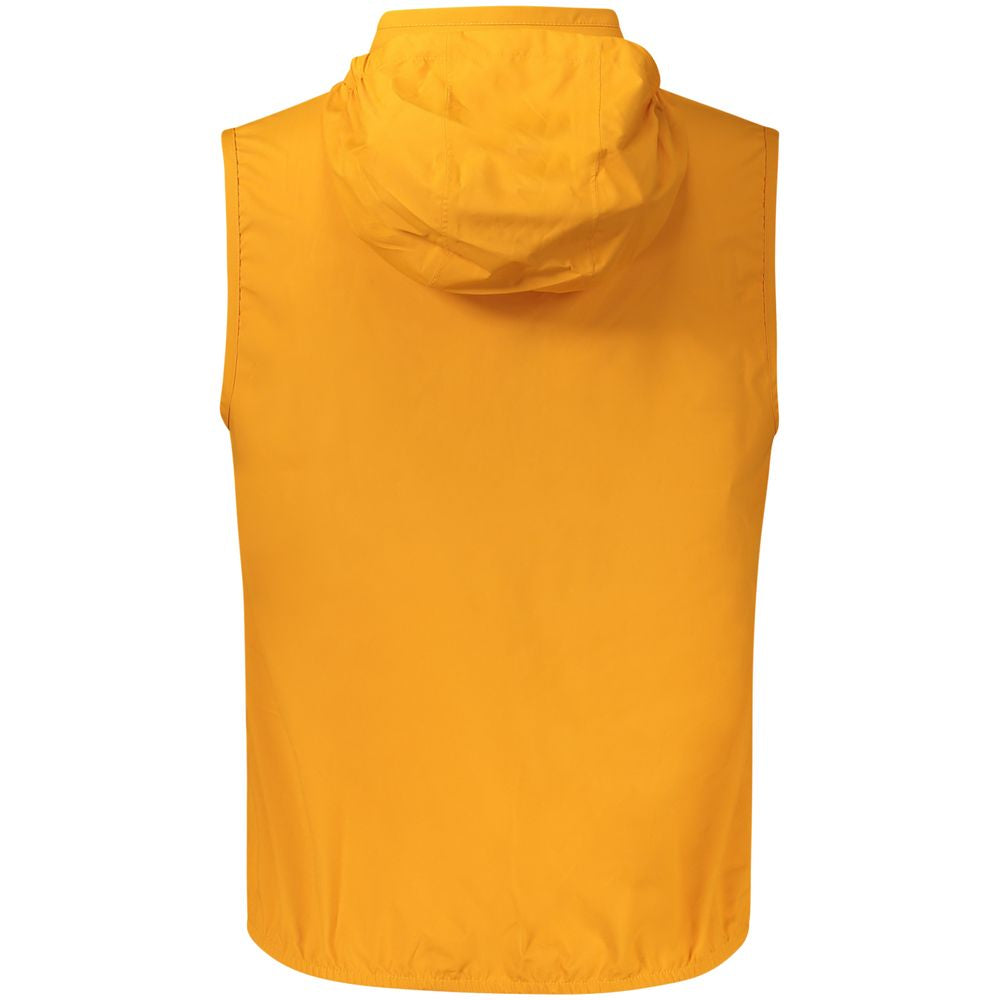 K-WAY Orange Polyester Men Jacket K-WAY
