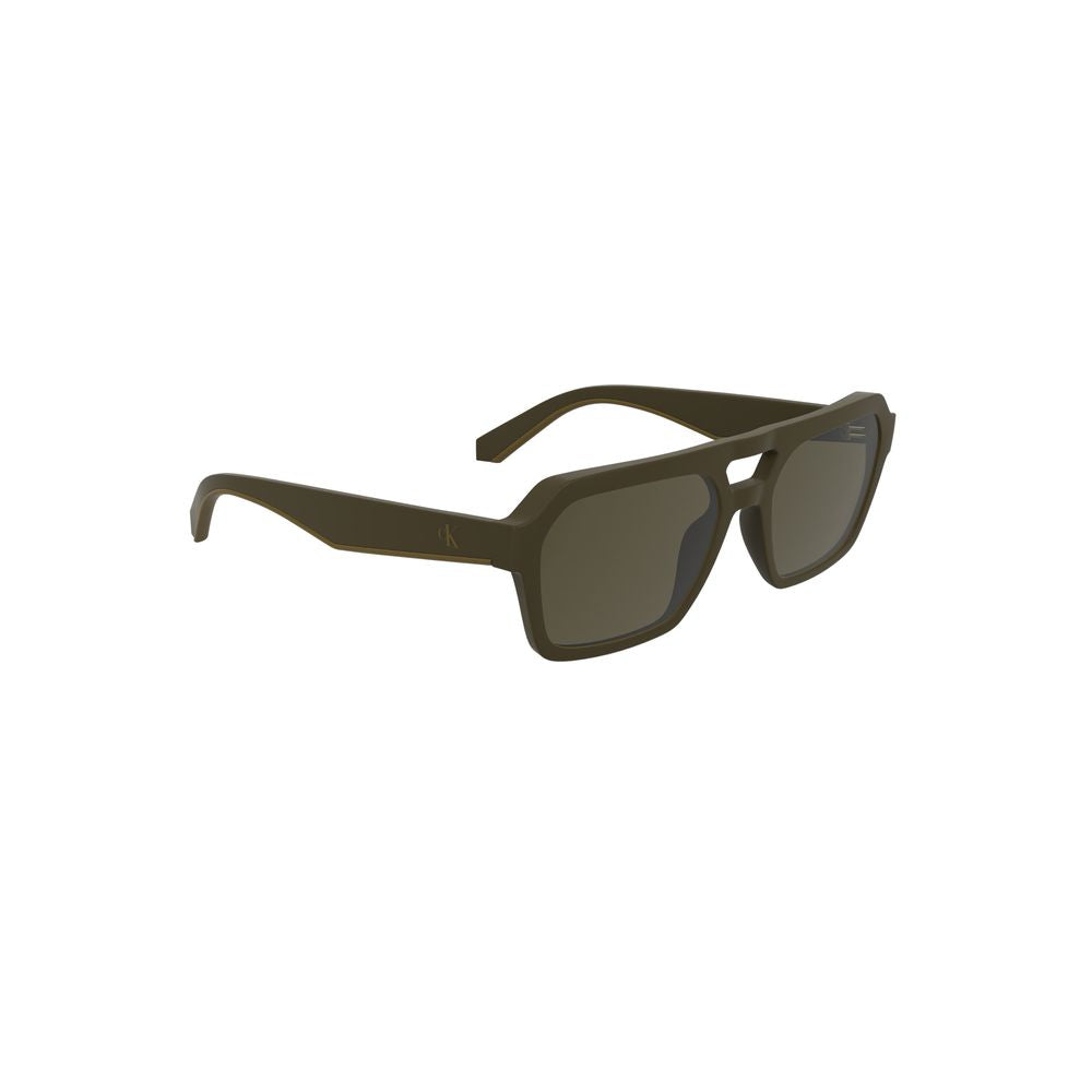 Calvin Klein Brown Bio-Based Fabric Men Sunglasses Calvin Klein
