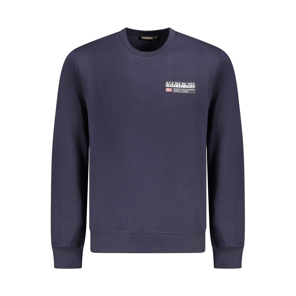 Napapijri Blue Cotton Men Sweater Napapijri