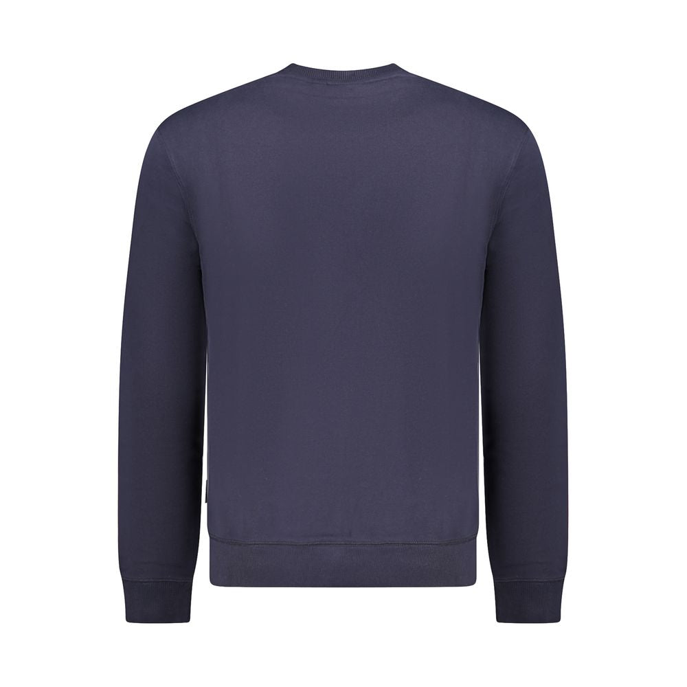 Napapijri Blue Cotton Men Sweater Napapijri