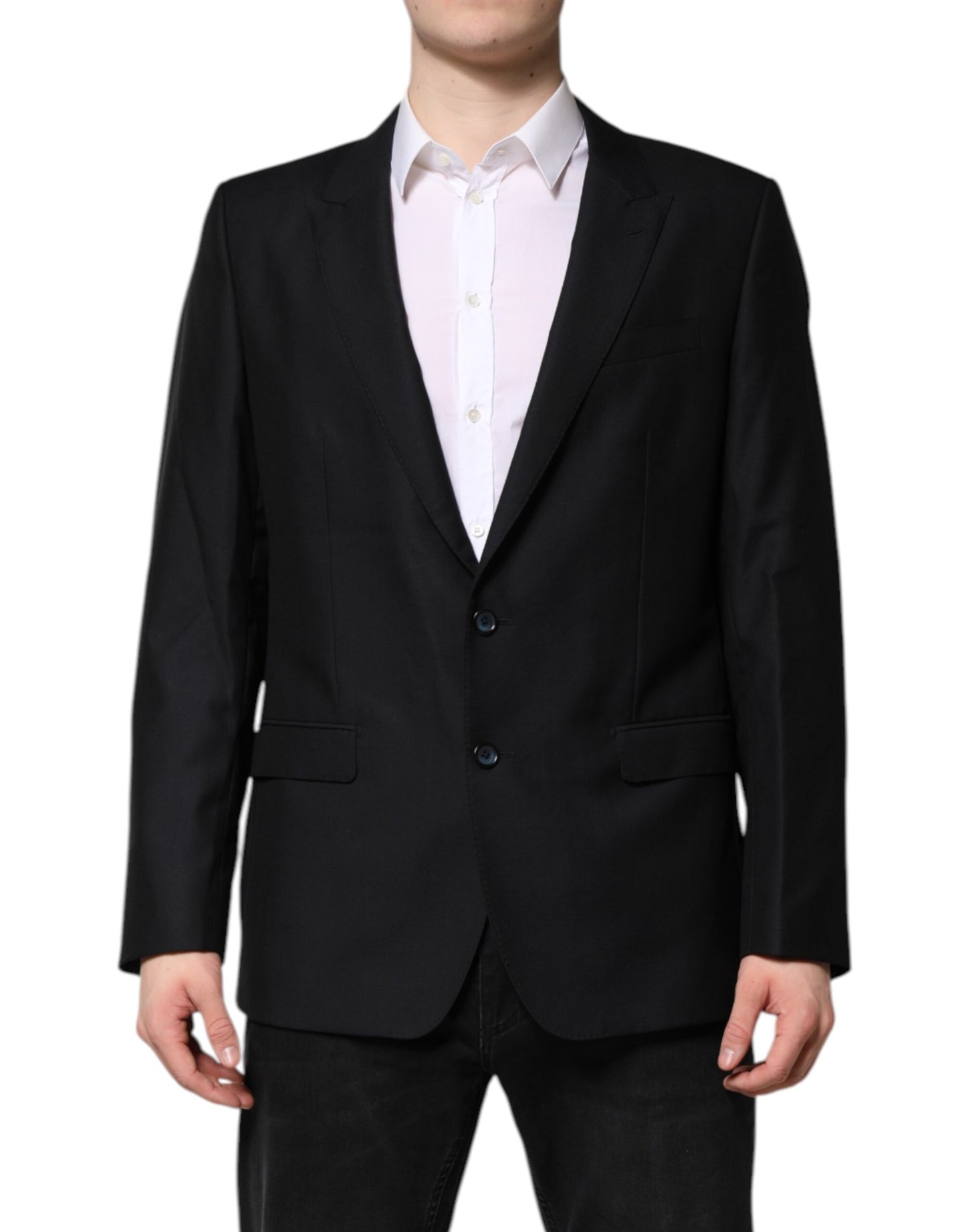 Dolce & Gabbana Dark Blue MARTINI Wool Blazer Coat Jacket Dolce & Gabbana