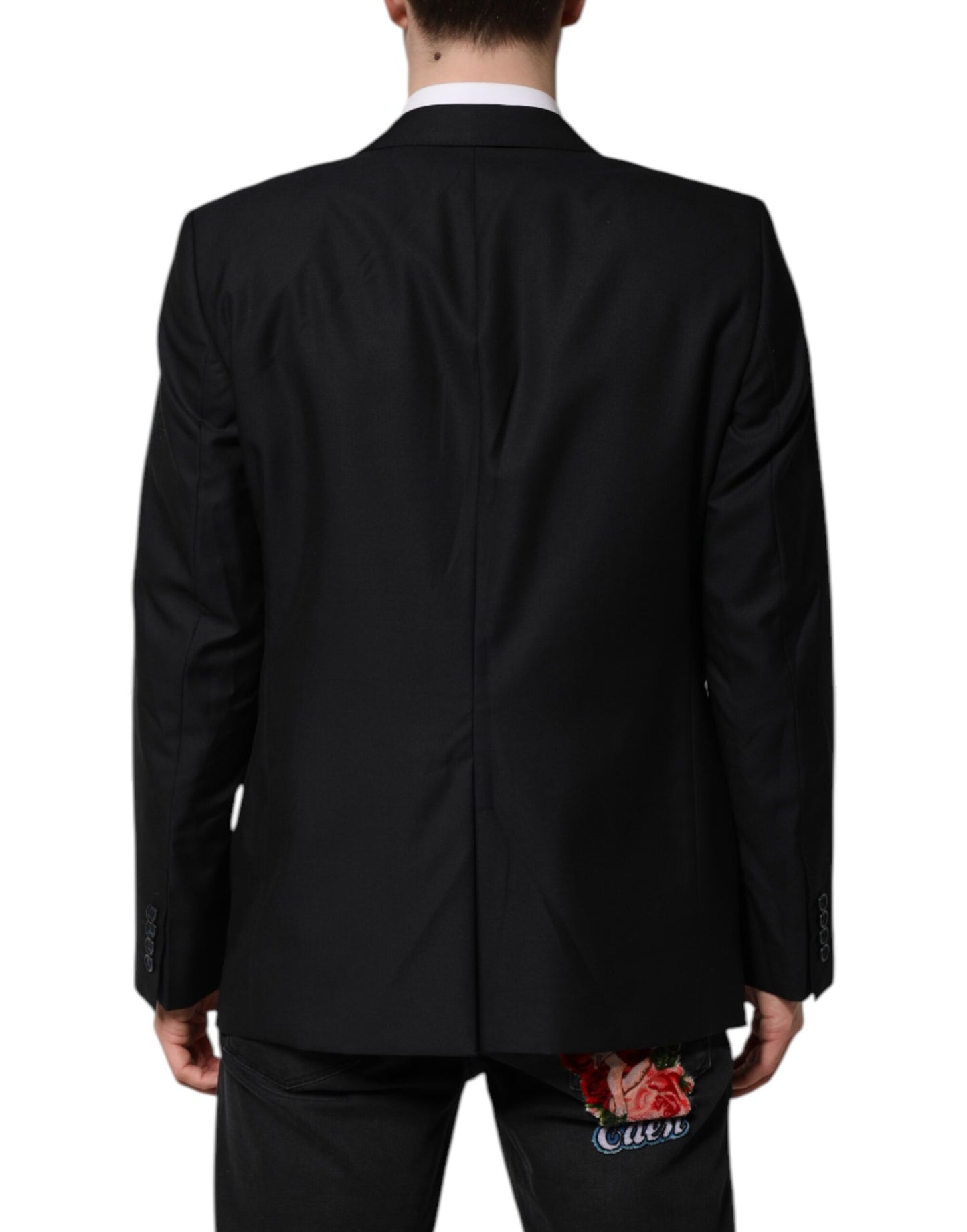 Dolce & Gabbana Dark Blue MARTINI Wool Blazer Coat Jacket Dolce & Gabbana