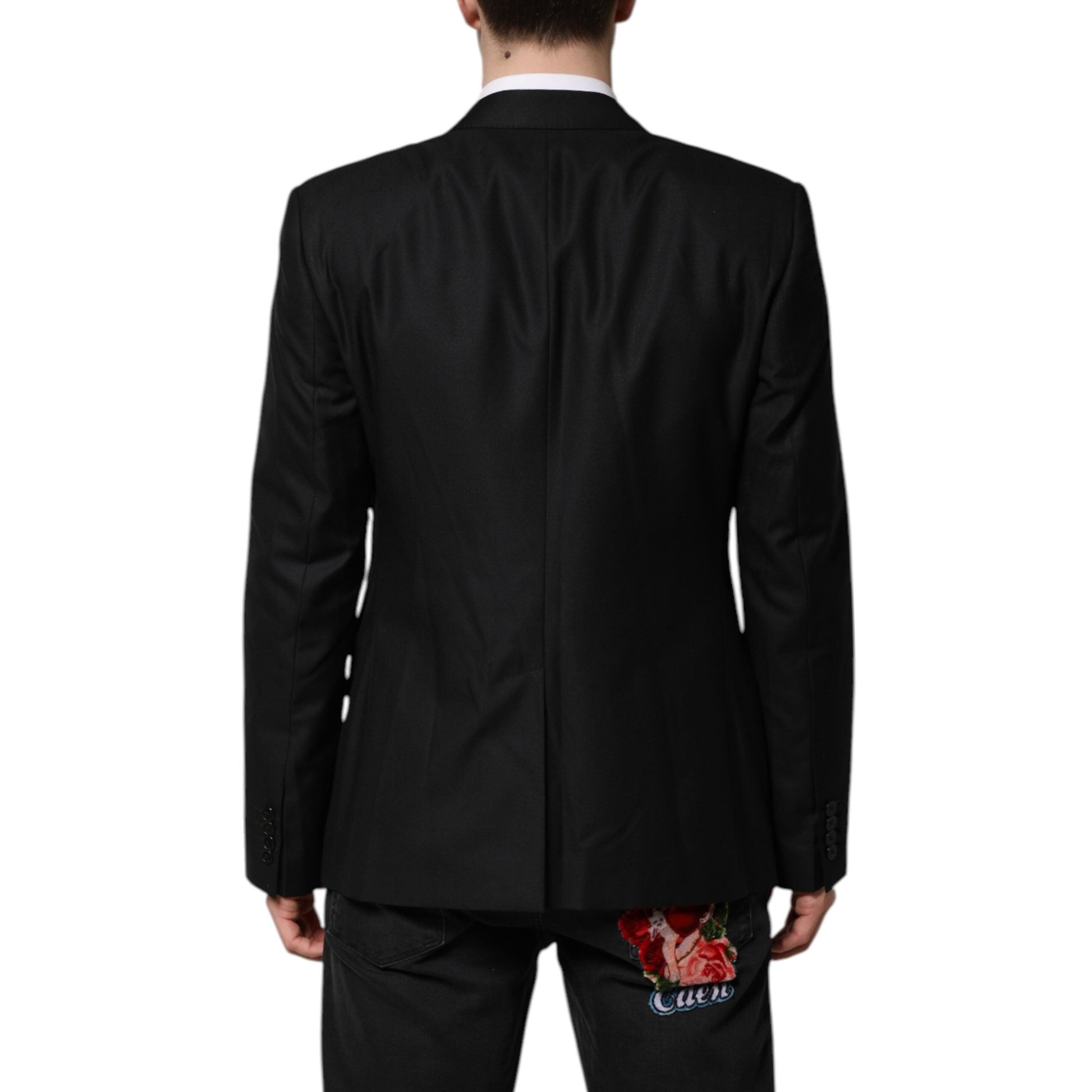 Dolce & Gabbana Black Single Breasted Suit 2 Piece Jacket Dolce & Gabbana