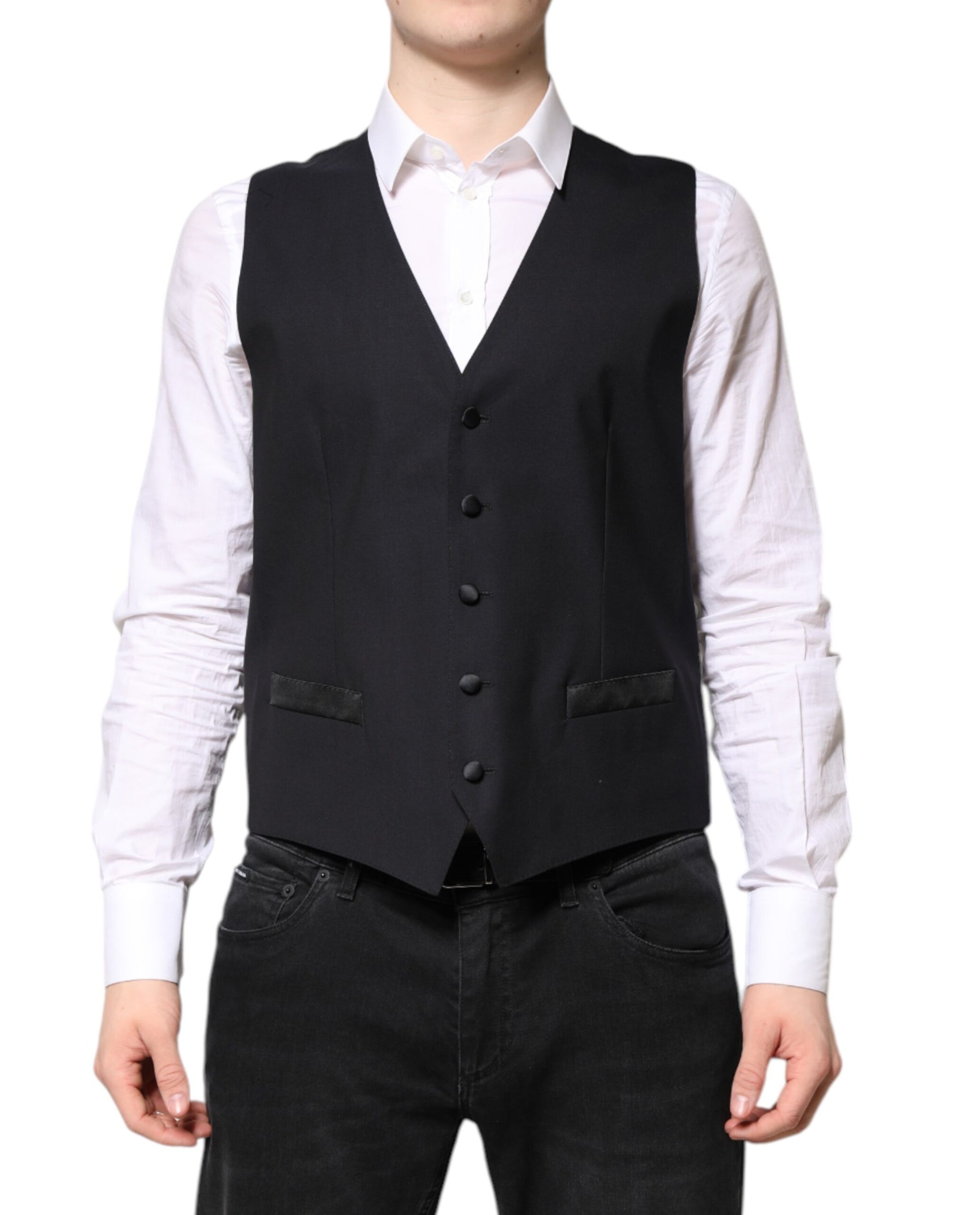 Dolce & Gabbana Dark Blue MARTINI Wool Suit 2 Piece Jacket Dolce & Gabbana