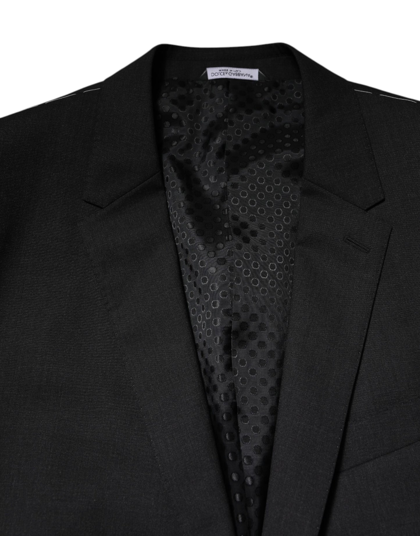 Dolce & Gabbana Dark Gray MARTINI Single Breasted Jacket Dolce & Gabbana