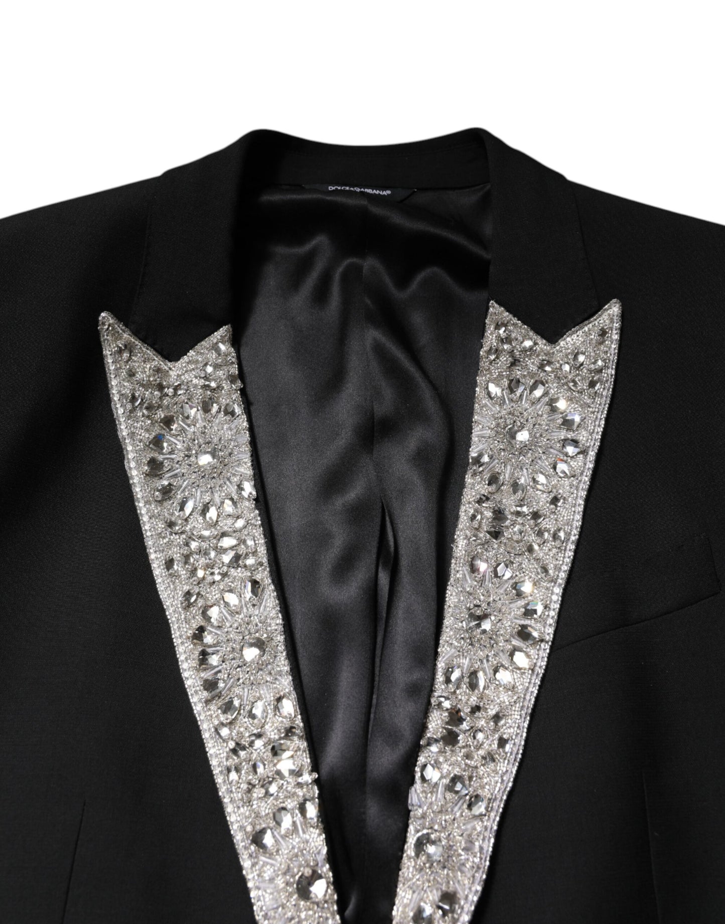 Dolce & Gabbana Black MARTINI Crystal Embellished 3 Pc Suit Dolce & Gabbana