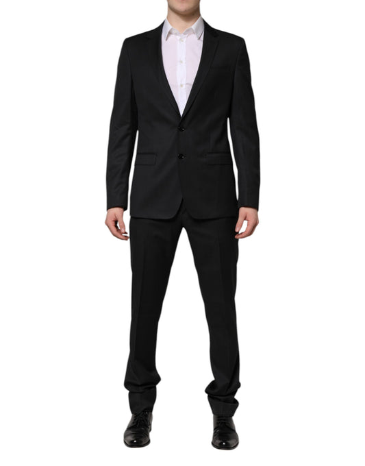 Dolce & Gabbana Dark Gray MARTINI 2 Pc Single Breasted Suit Dolce & Gabbana