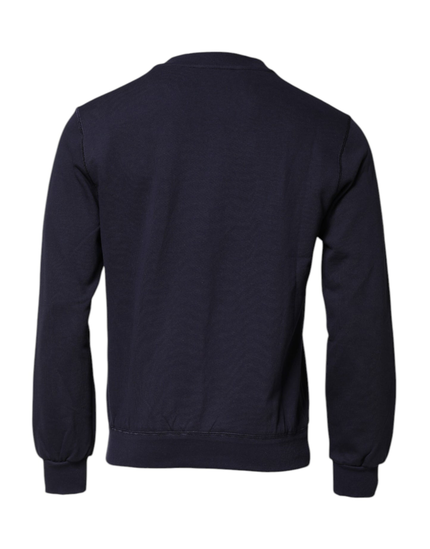 Dolce & Gabbana Dark Blue Logo Crew Neck Pullover Sweater Dolce & Gabbana