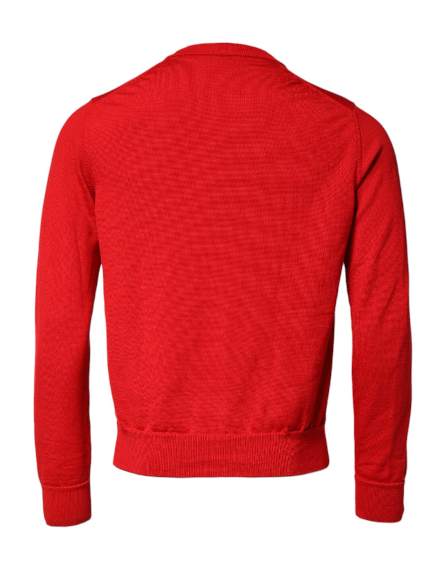 Dolce & Gabbana Red Eye Print Crew Neck Men Pullover Sweater Dolce & Gabbana
