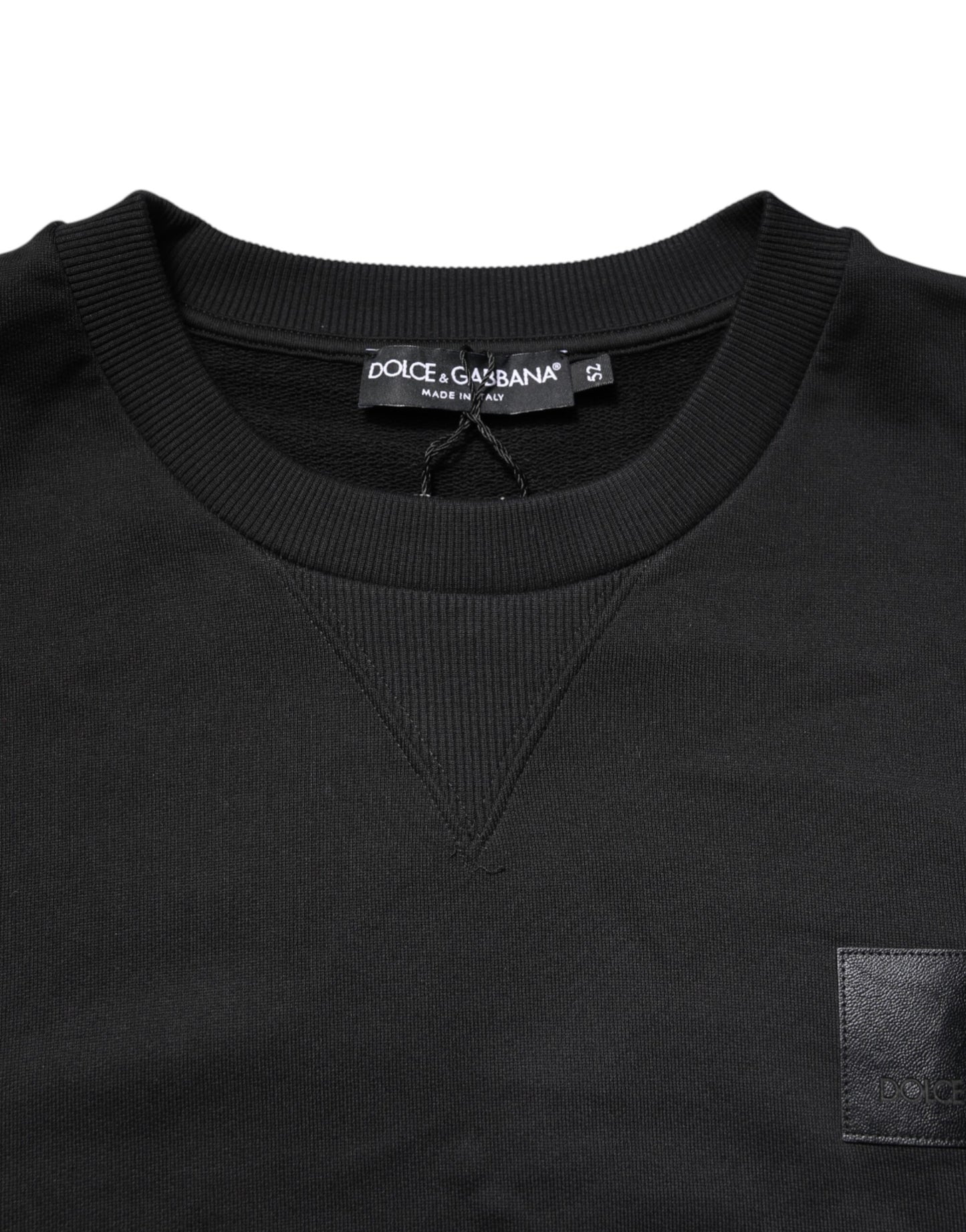 Dolce & Gabbana Black DG Logo Crew Neck Sweatshirt Sweater Dolce & Gabbana