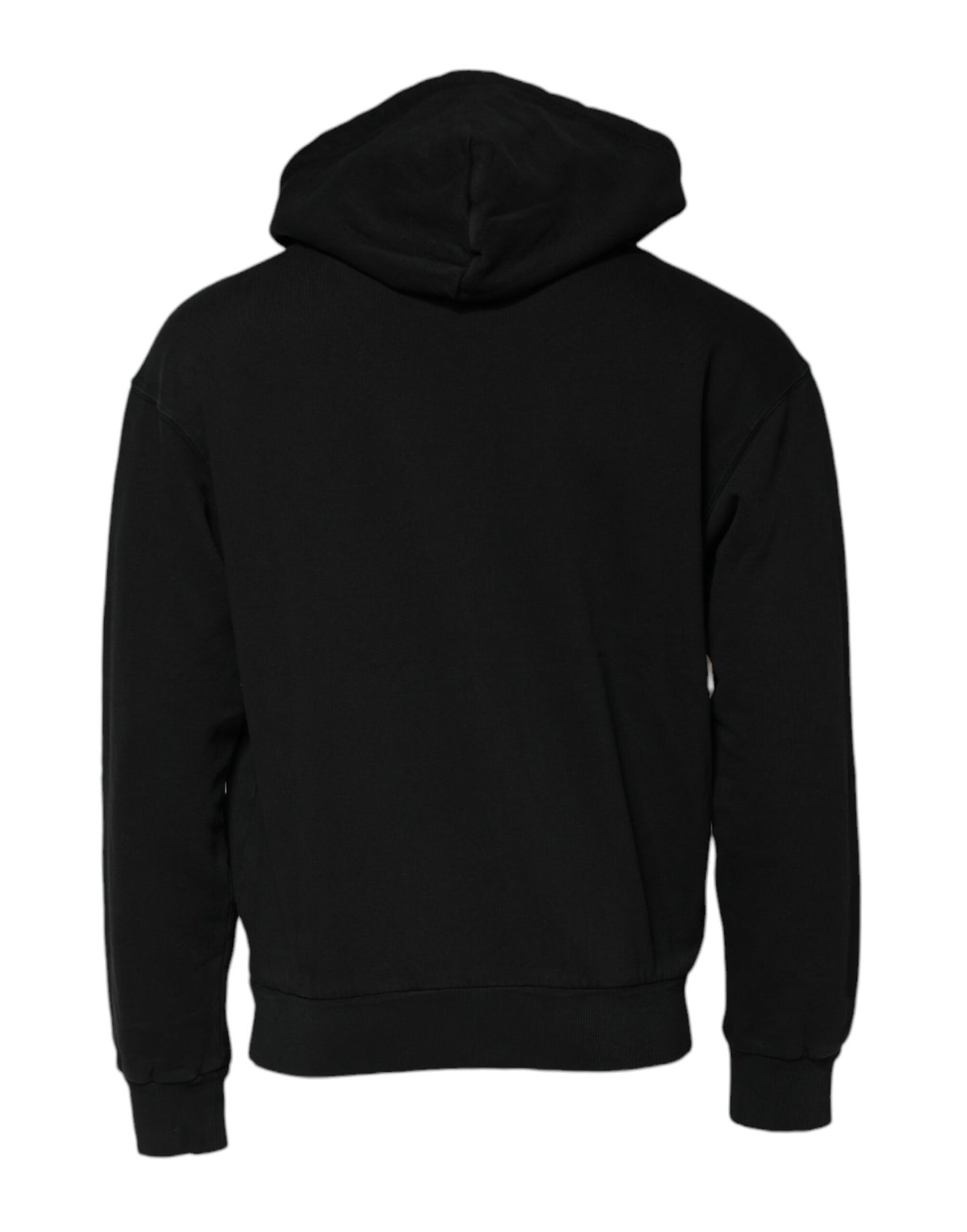 Dolce & Gabbana Black Logo Full Zip Hooded Men Sweatshirt Sweater Dolce & Gabbana