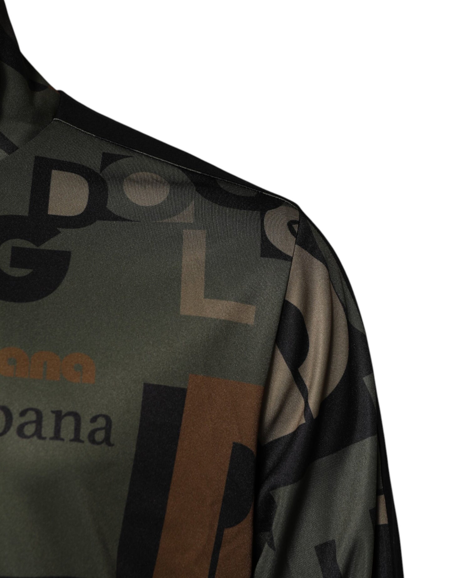 Dolce & Gabbana Multicolor Logo Full Zip Men Bomber Sweater Dolce & Gabbana