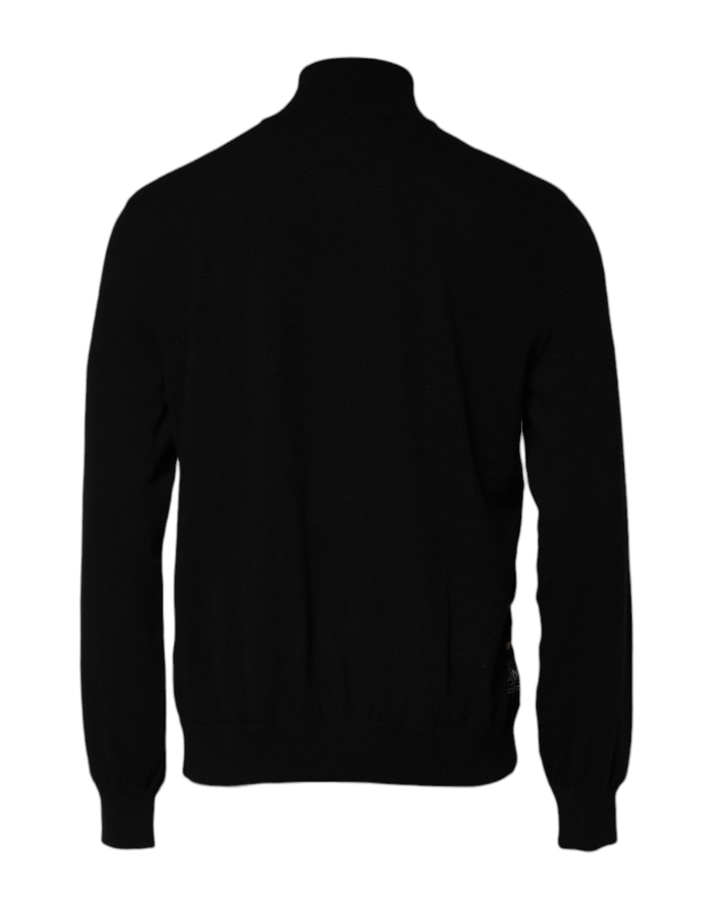 Dolce & Gabbana Black White Bandana Print Full Zip Sweater Dolce & Gabbana