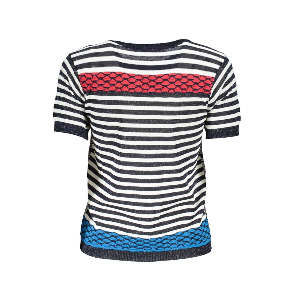 Desigual Blu Cotton Women Shirt Desigual