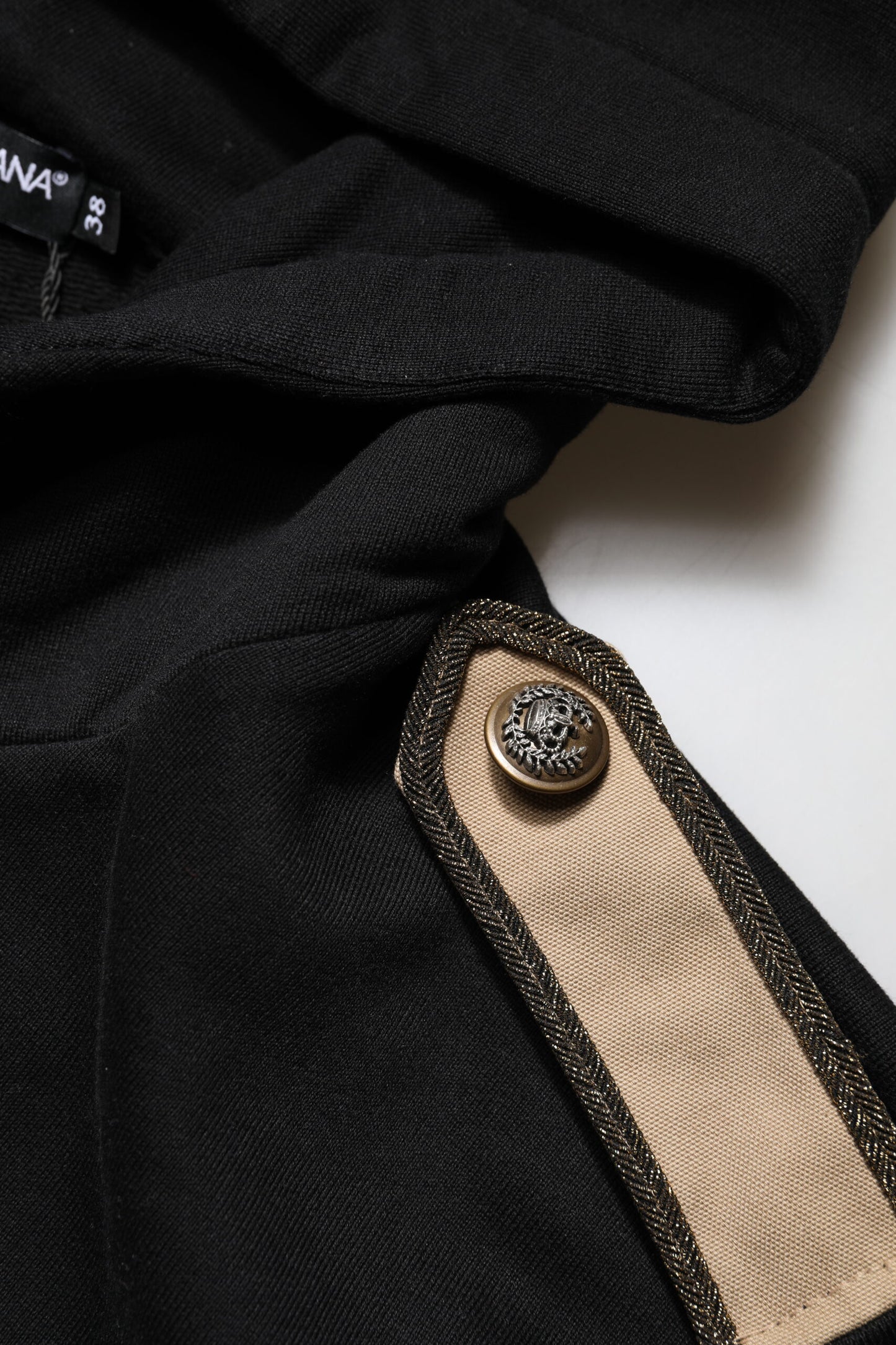 Dolce & Gabbana Black Logo Hooded Full Zip Sweatshirt Jacket Dolce & Gabbana