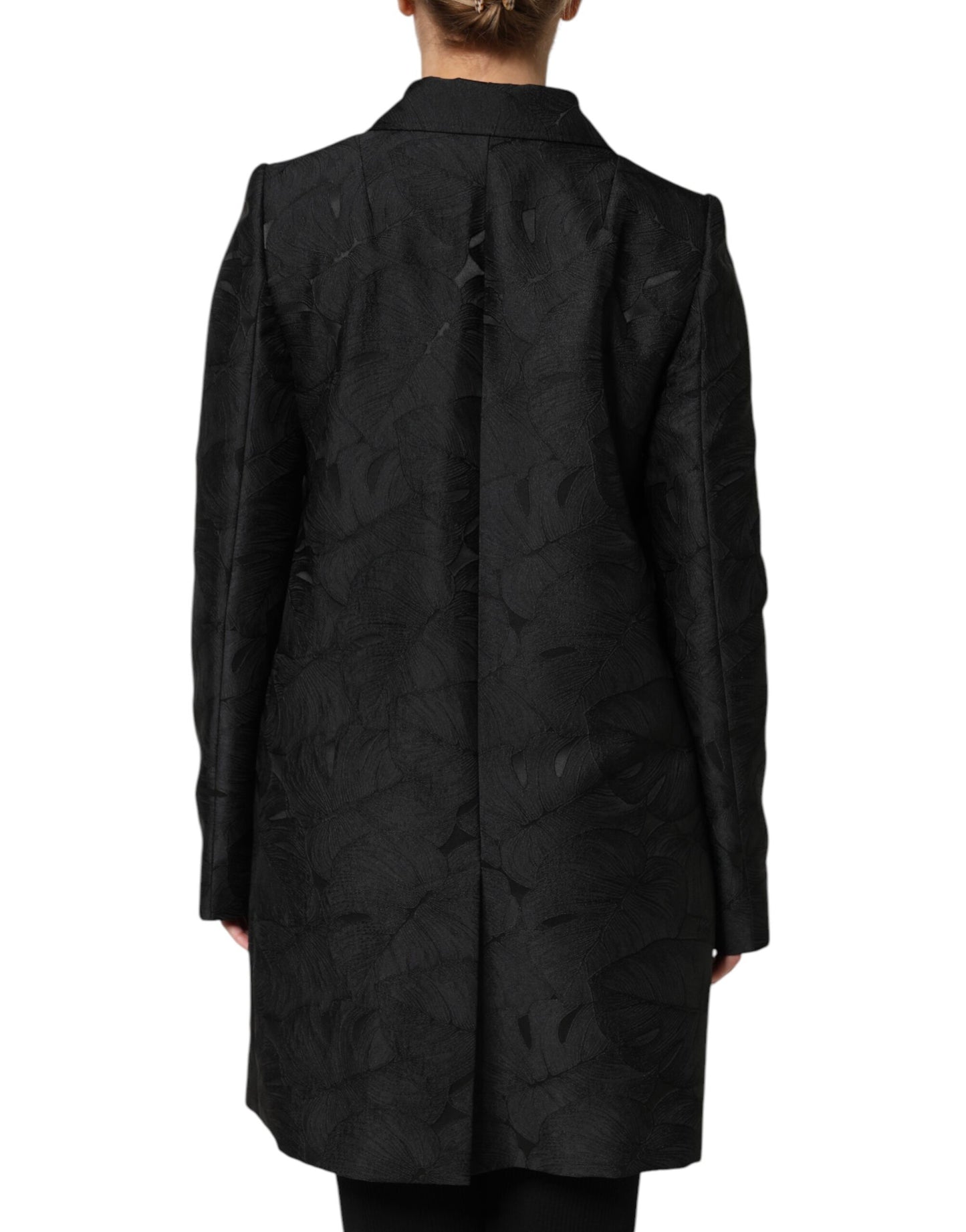 Dolce & Gabbana Black Single Breasted Trench Coat Jacket Dolce & Gabbana