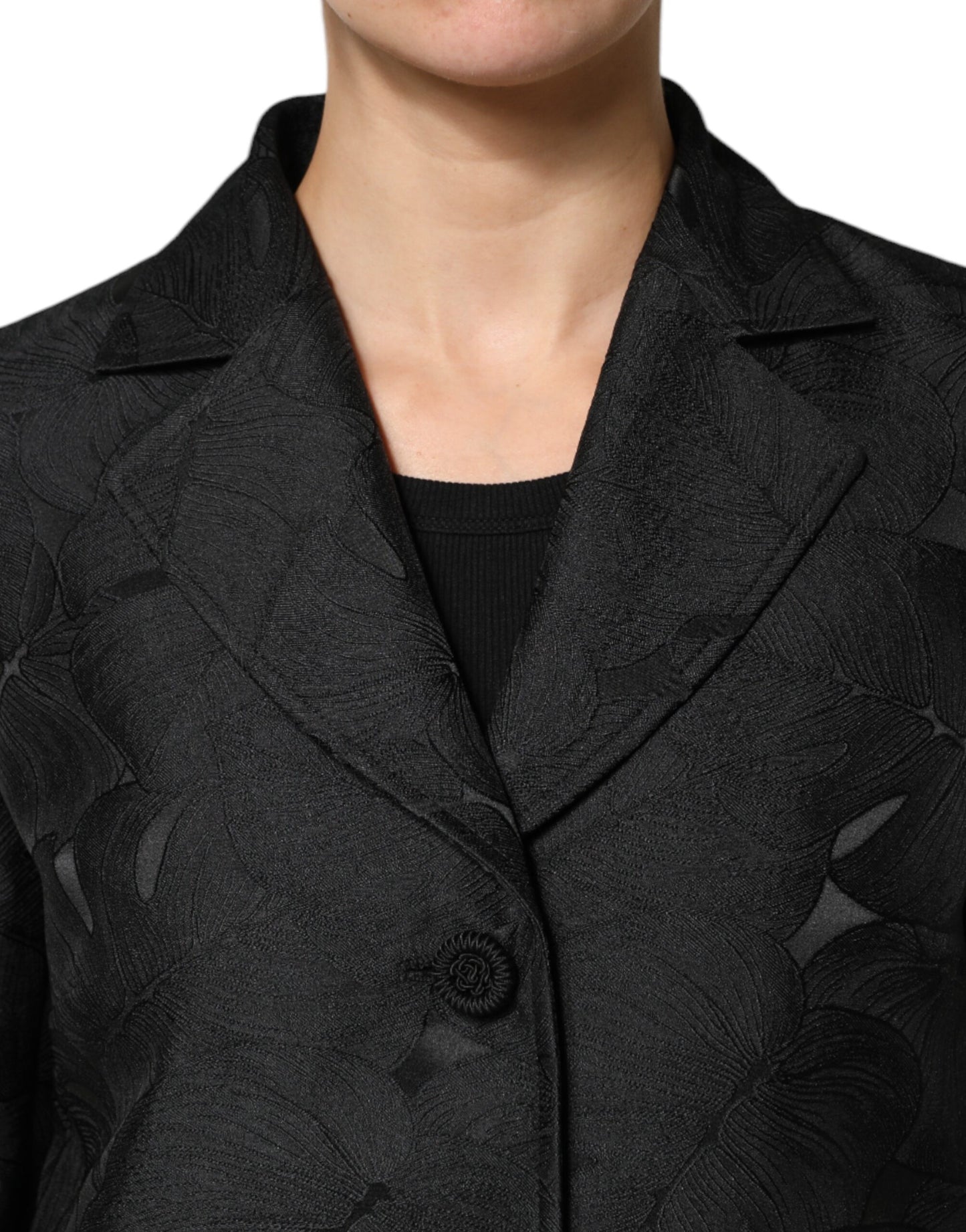 Dolce & Gabbana Black Single Breasted Trench Coat Jacket Dolce & Gabbana