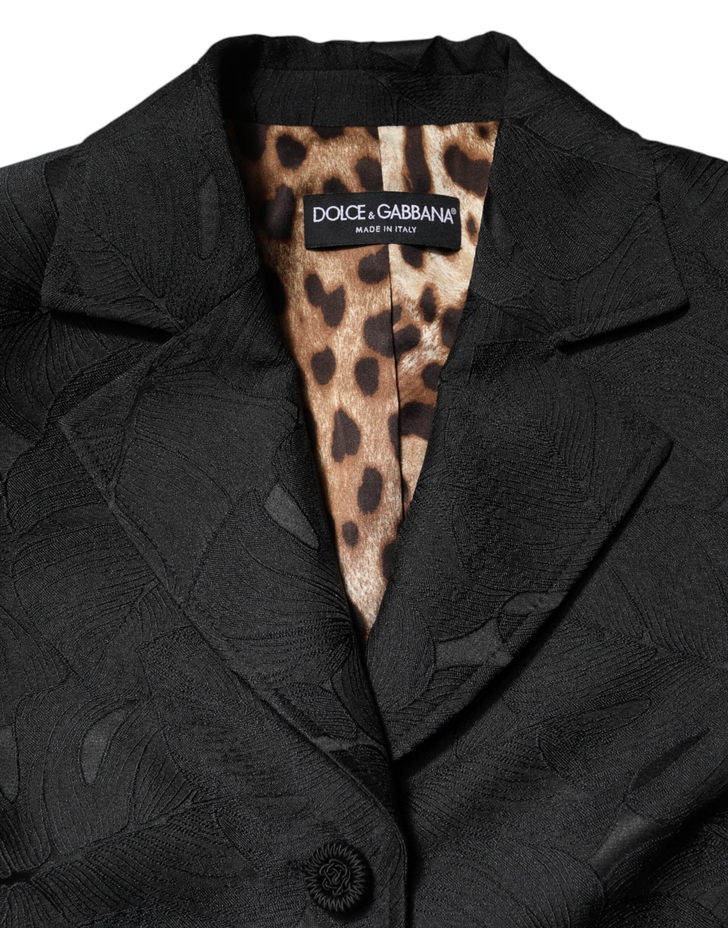 Dolce & Gabbana Black Single Breasted Trench Coat Jacket Dolce & Gabbana