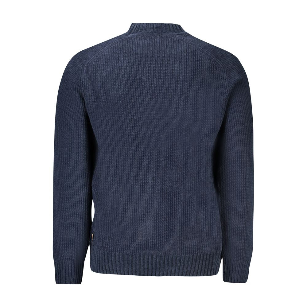 Hugo Boss Blue Cotton Men Sweater Hugo Boss