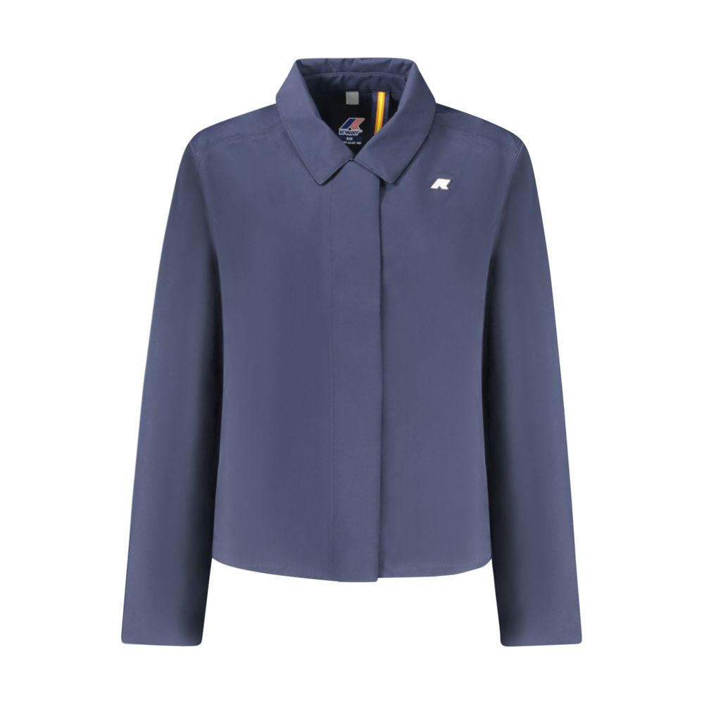 K-WAY Blue Polyester Women Jacket K-WAY