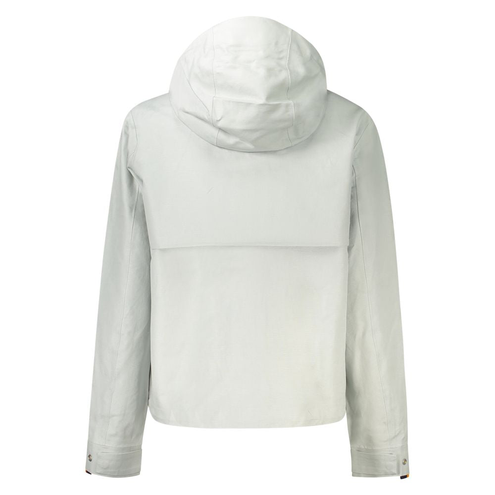 K-WAY Gray Linen Women Jacket K-WAY