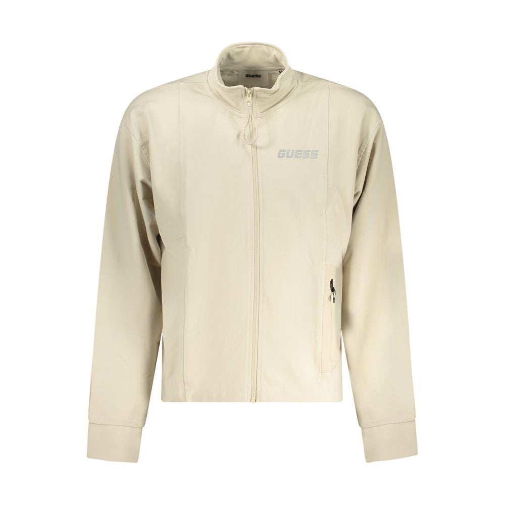 Guess Jeans Beige Cotton Men Sweater Guess Jeans