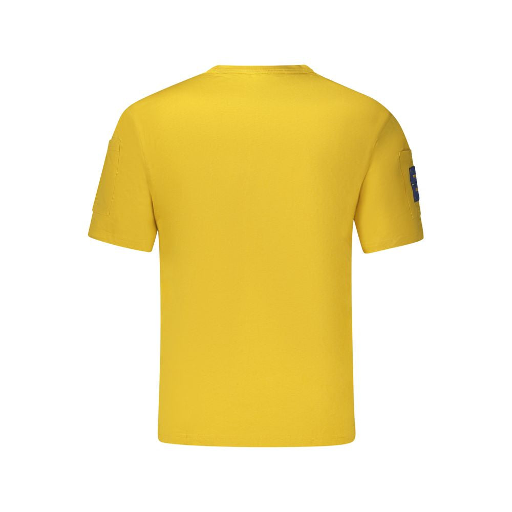 K-WAY Yellow Cotton Men T-Shirt K-WAY