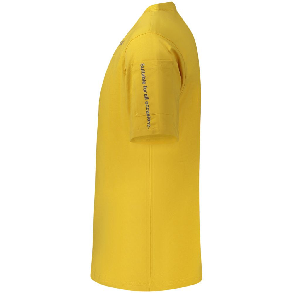 K-WAY Yellow Cotton Men T-Shirt K-WAY