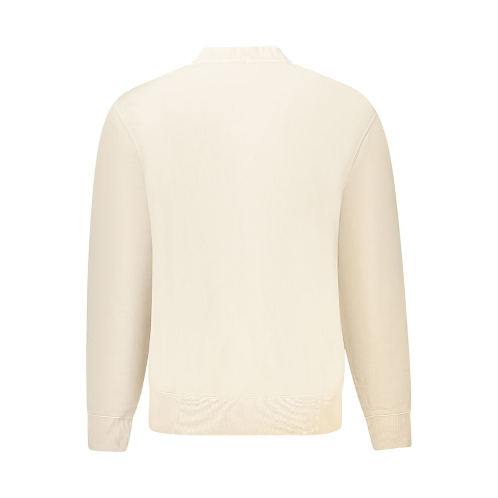 Hugo Boss Beige Cotton Men Sweater Hugo Boss