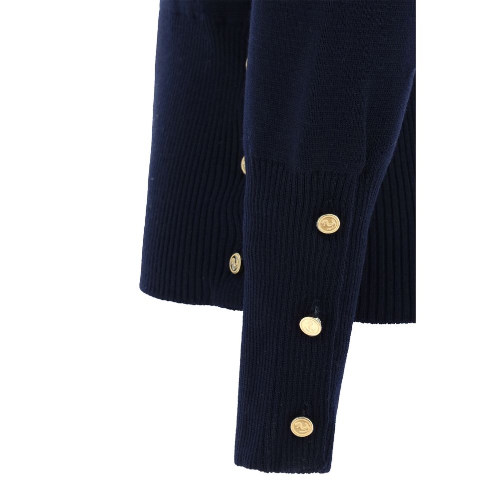 Thom Browne Blue Wool Oves Aries Sweatshirt Thom Browne