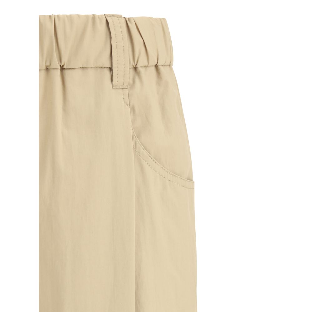 Brunello Cucinelli Cotton Elasticated Pants Brunello Cucinelli