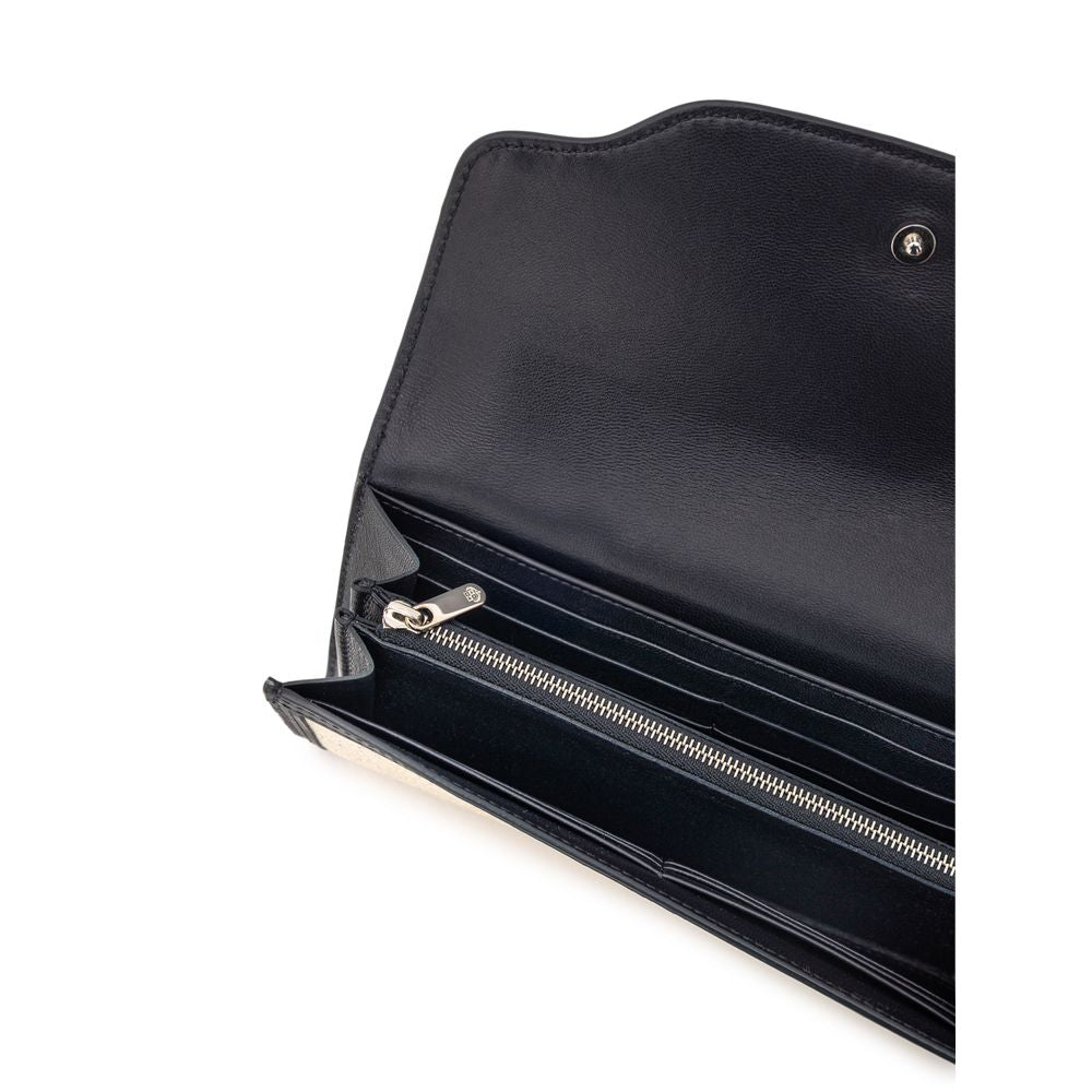 Loro Piana Beige Fabric And Leather Wallet Loro Piana