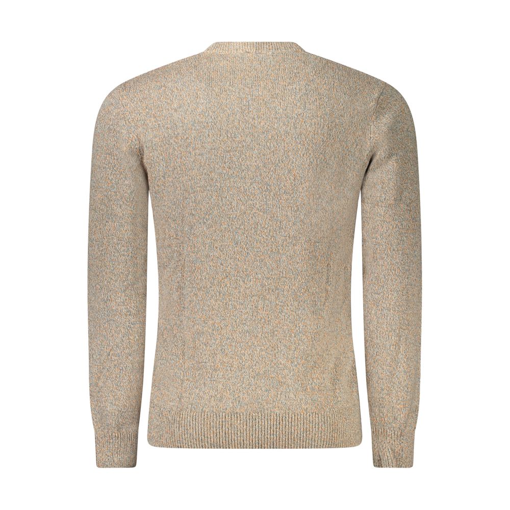 Guess Jeans Beige Cotton Men Sweater Guess Jeans