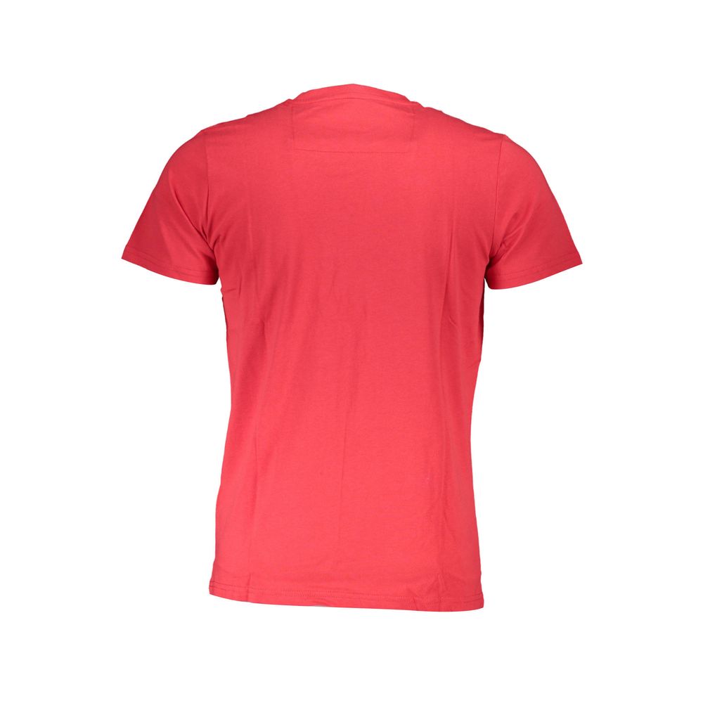 Cavalli Class Red Cotton Men T-Shirt Cavalli Class