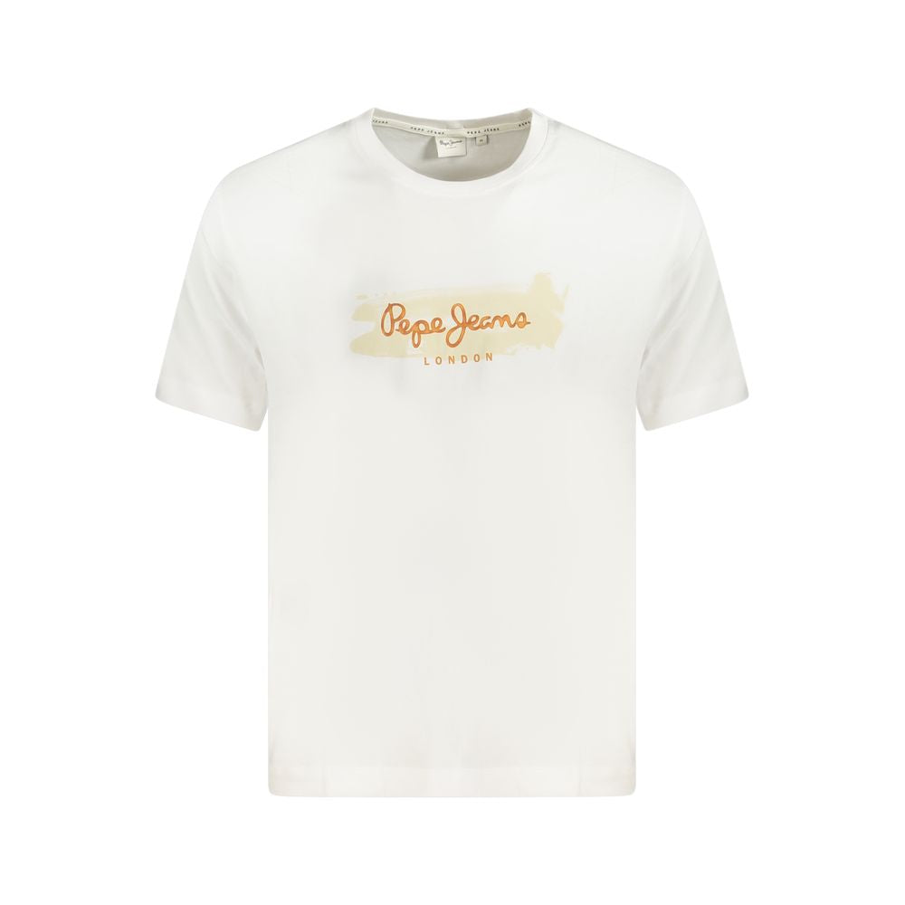 Pepe Jeans White Cotton T-Shirt Pepe Jeans