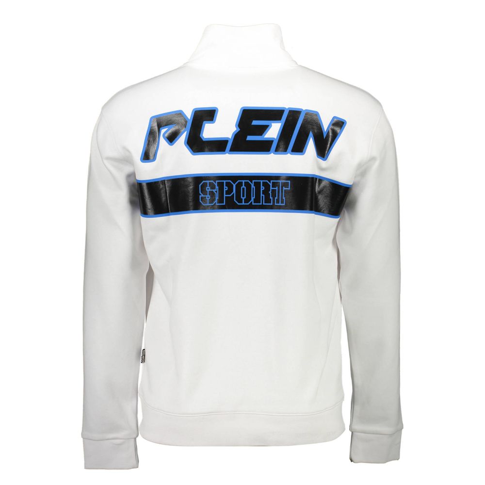 Plein Sport White Cotton Men Sweater Plein Sport
