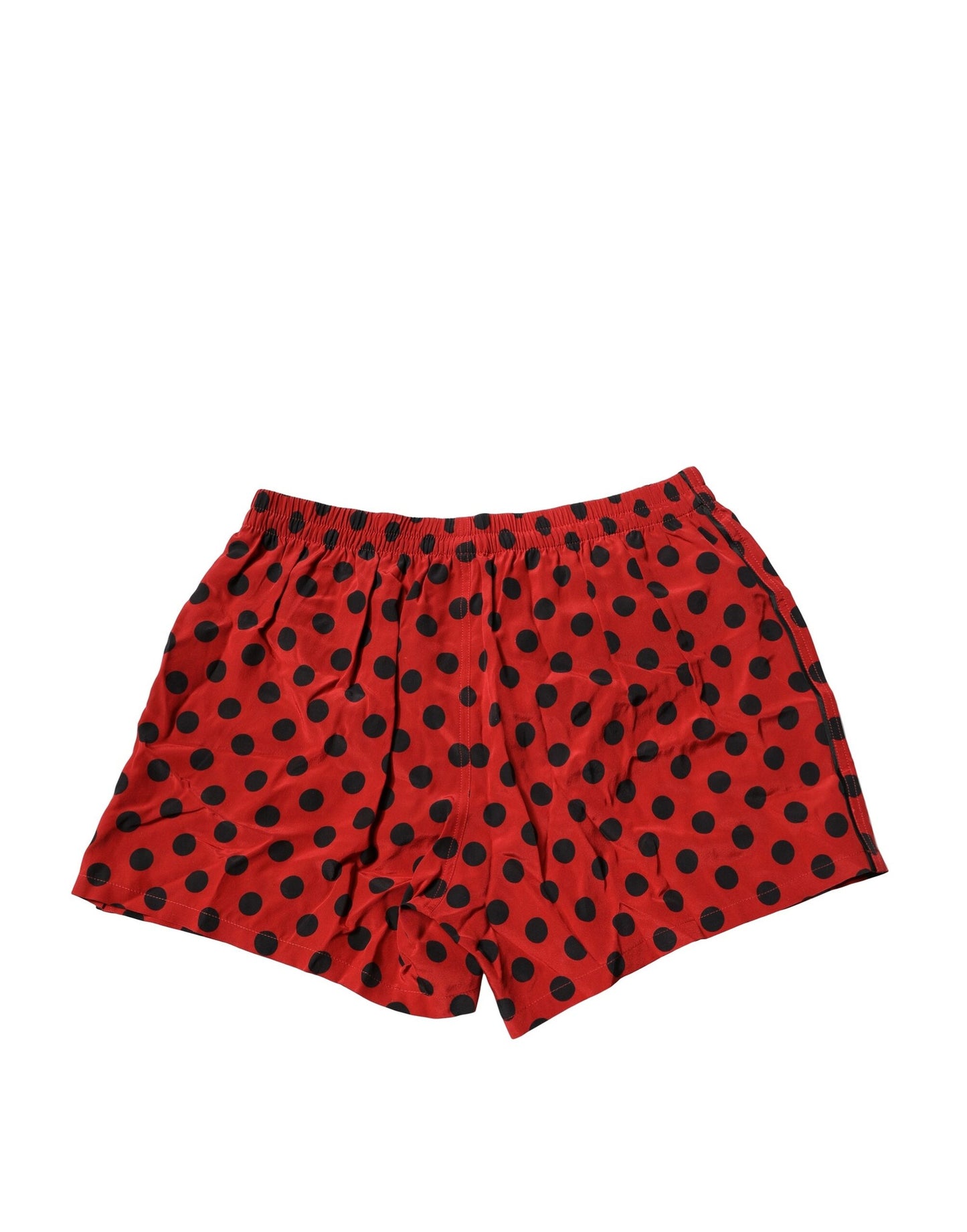 Dolce & Gabbana Red Silk Polka Dot Boxer Shorts Underwear Dolce & Gabbana