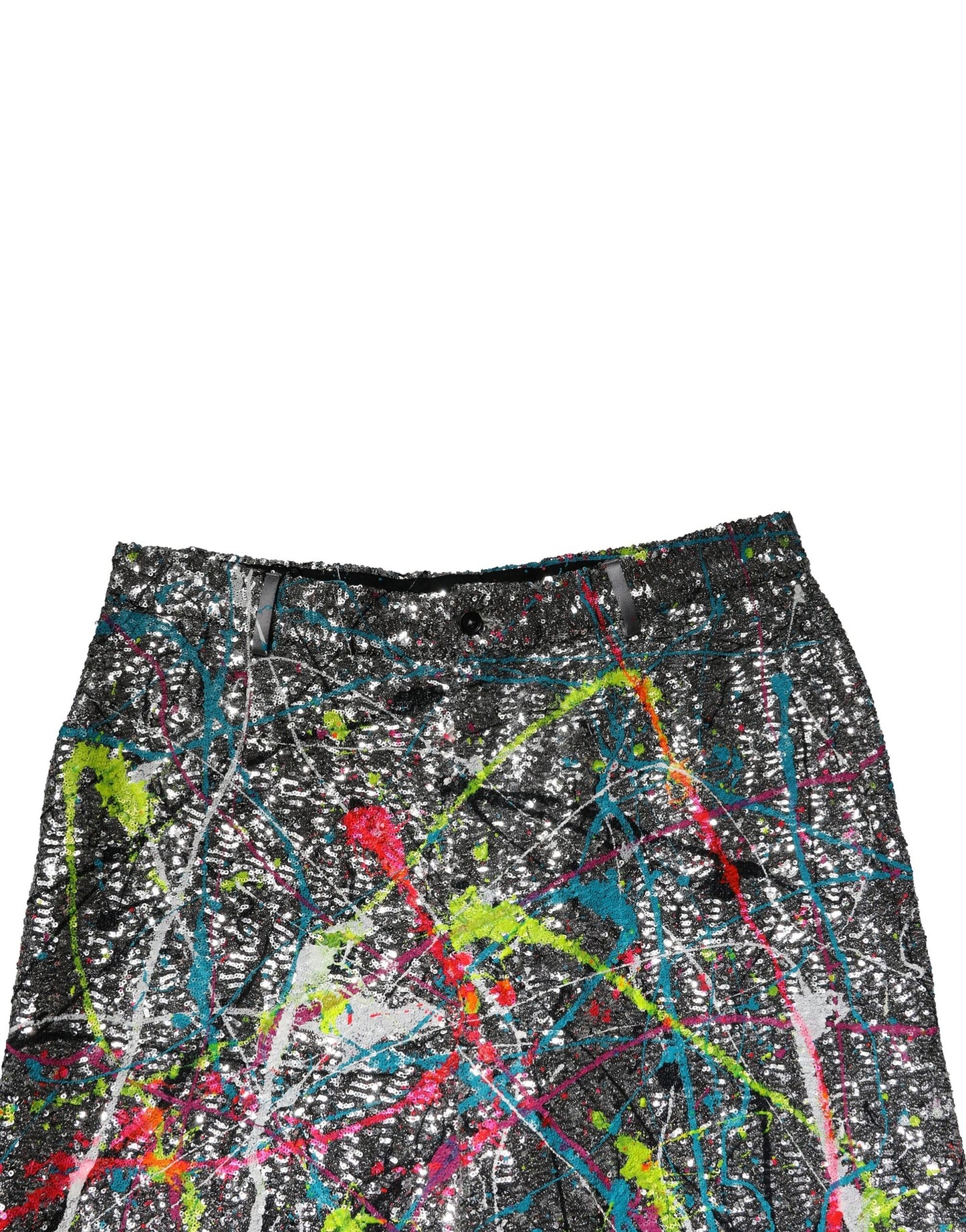 Dolce & Gabbana Multicolor Sequined Embellished Pants Dolce & Gabbana
