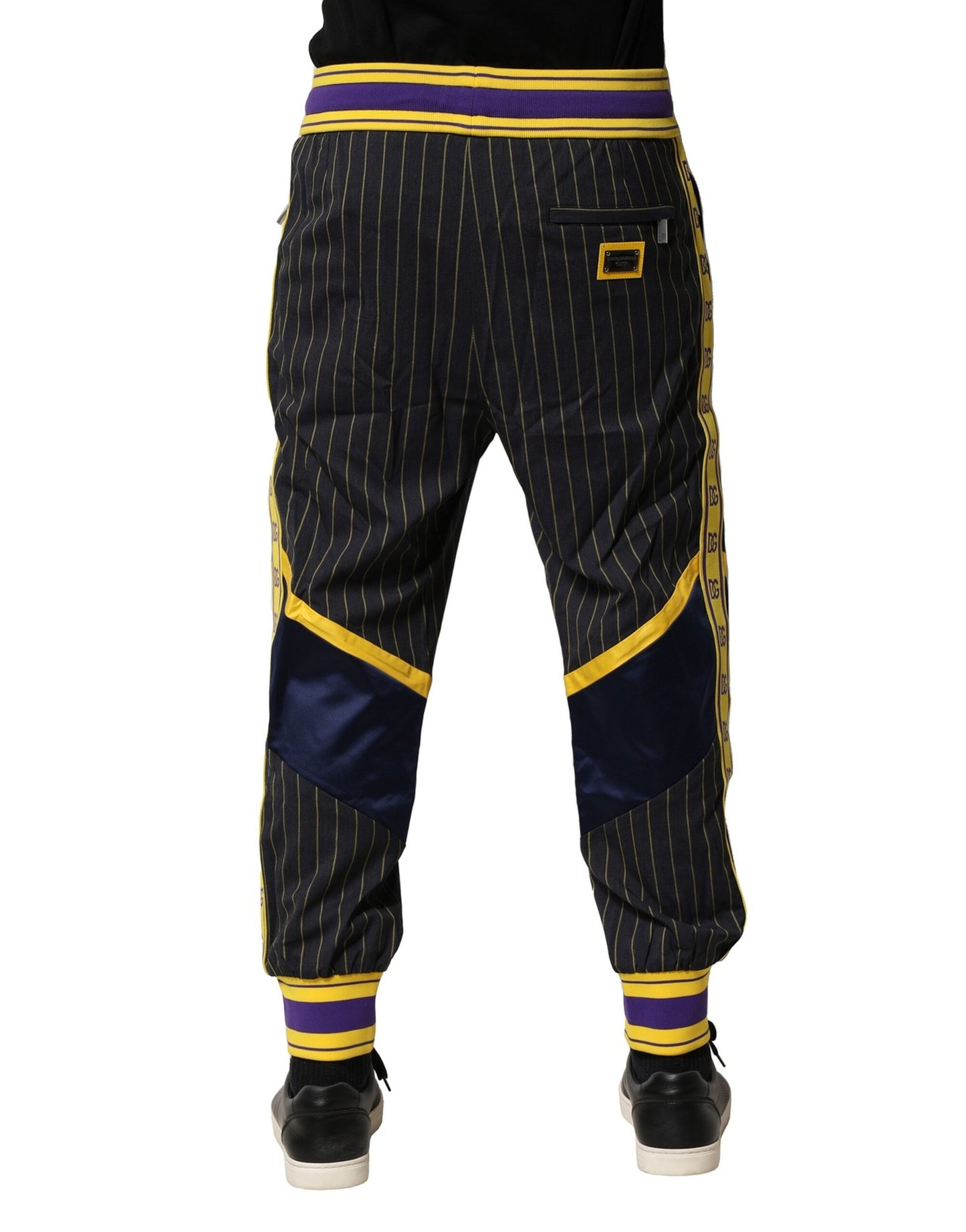 Dolce & Gabbana Multicolor Stripes Wool Jogger Pants Dolce & Gabbana