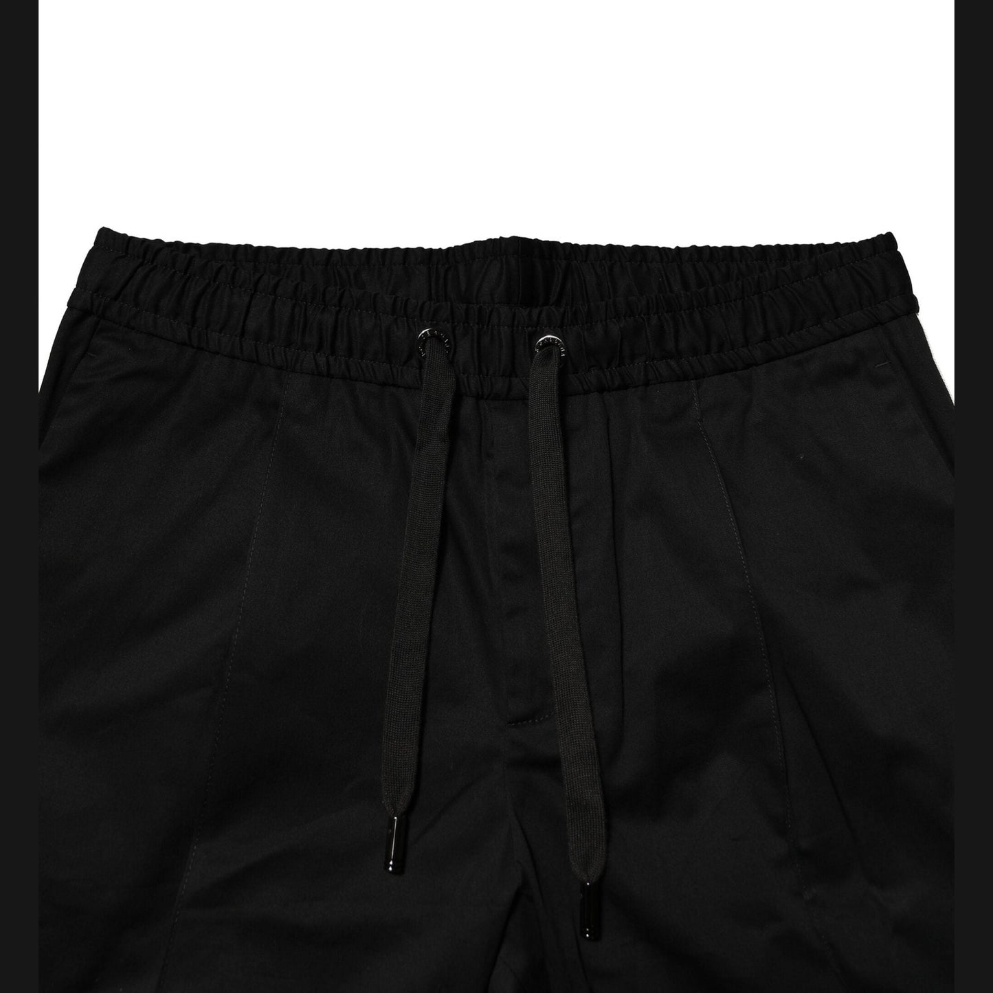 Dolce & Gabbana Black Cotton Mid Waist Jogger Pants