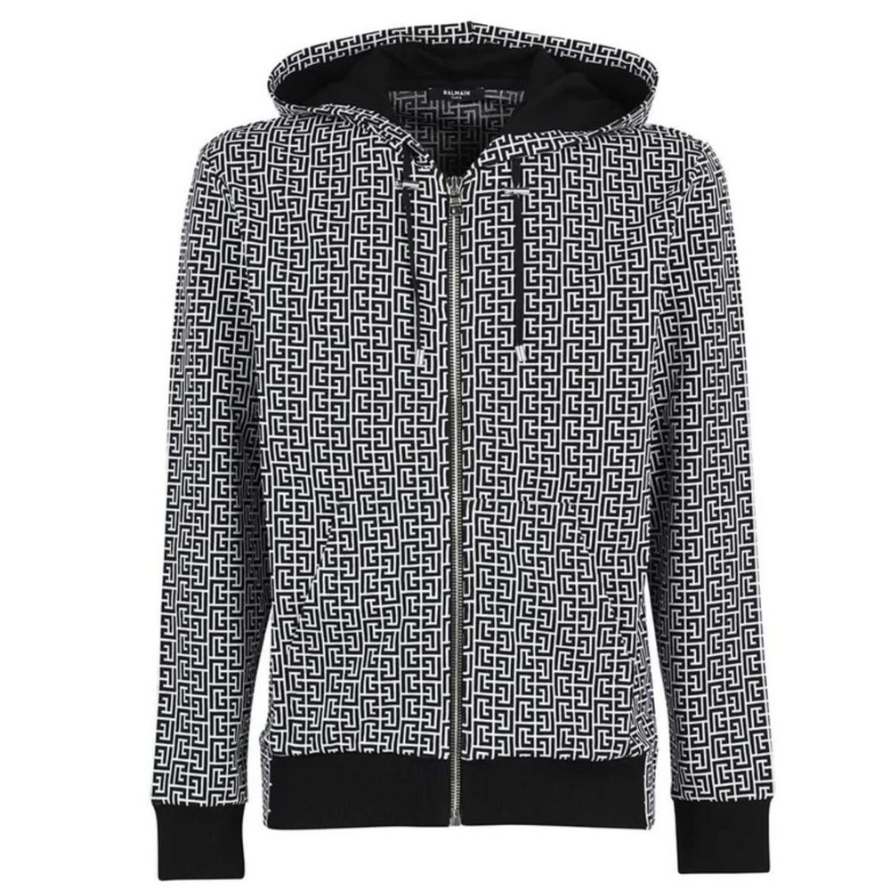 Balmain Black Cotton Sweater Balmain