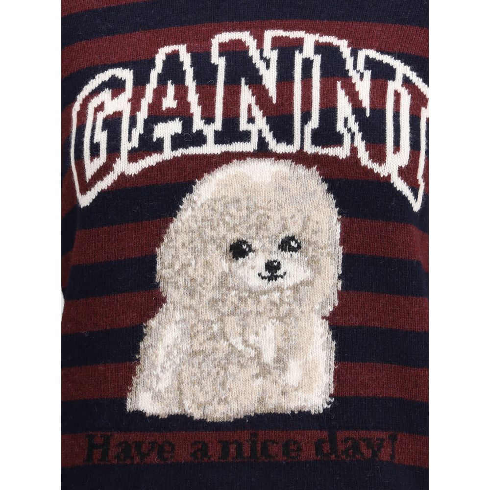 Ganni Poodle striped Sweater Ganni