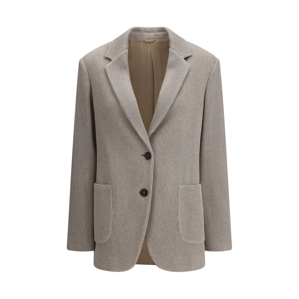 Brunello Cucinelli Ribbed deisgn lurex Jacket Brunello Cucinelli