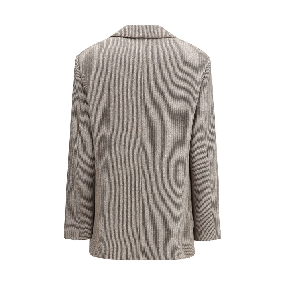 Brunello Cucinelli Ribbed deisgn lurex Jacket Brunello Cucinelli