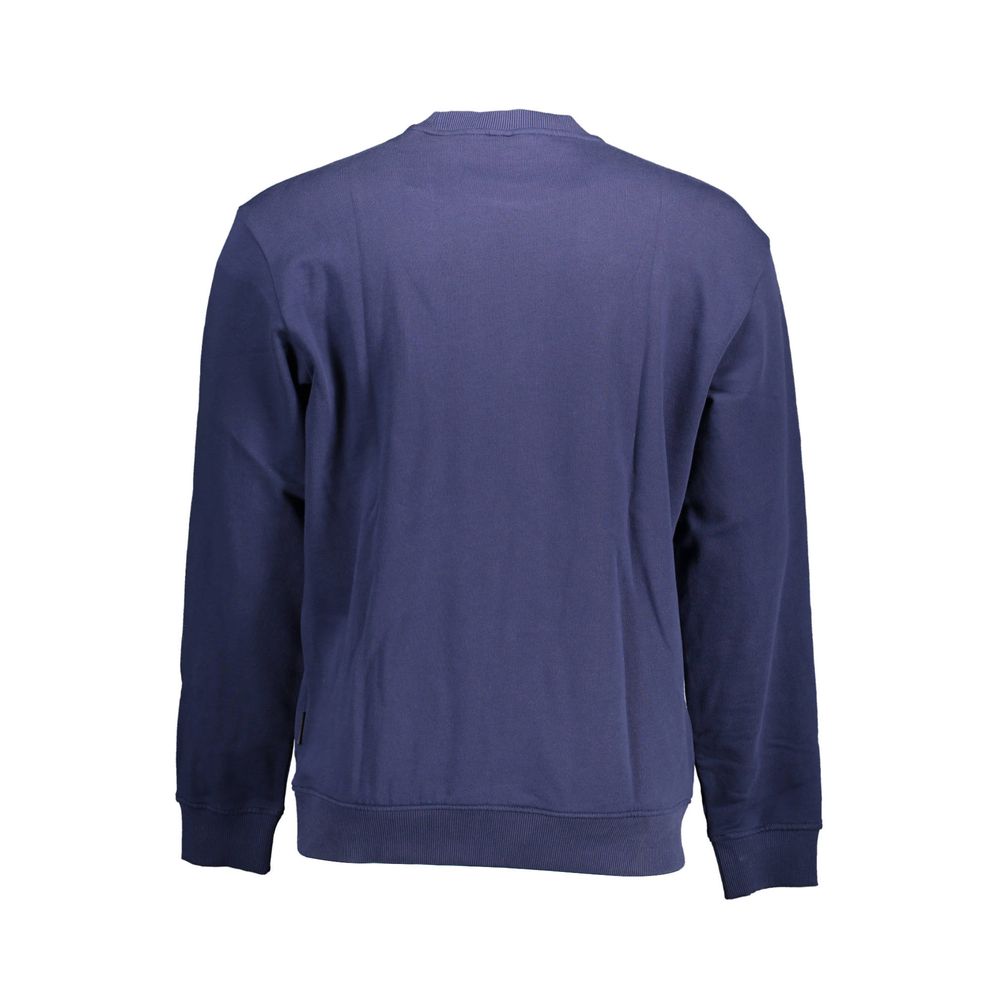 Napapijri Blue Cotton Men Sweater Napapijri