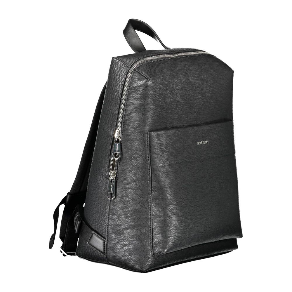 Calvin Klein Black Polyester Men Backpack Calvin Klein