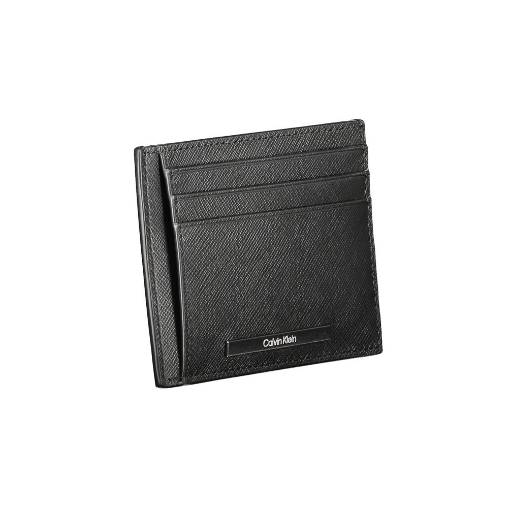 Calvin Klein Black Leather Mens Wallet Holder Calvin Klein