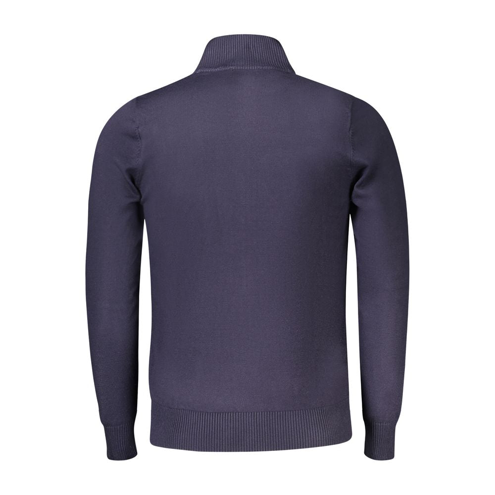 Coveri Moving Blue Viscose Men Sweater Coveri Moving