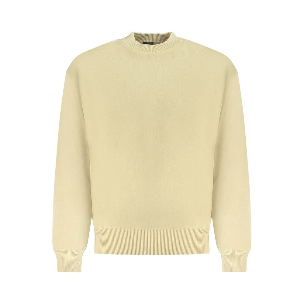 Hugo Boss Beige Cotton Men Sweater Hugo Boss