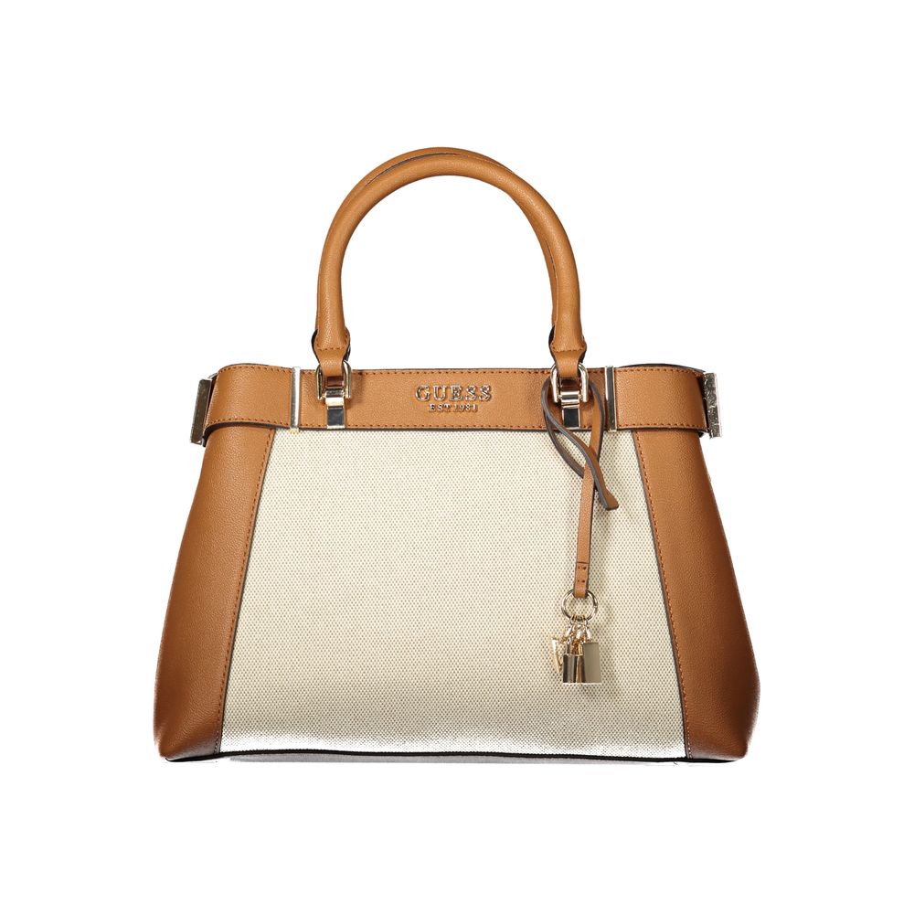 Guess Jeans Brown Cotton Women Handbag Guess Jeans